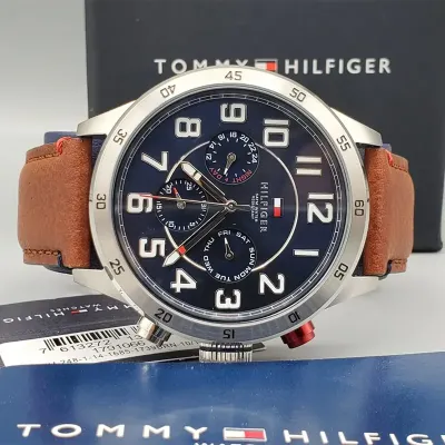 Tommy Hilfiger Trent Multifunction Leather Belt Watch